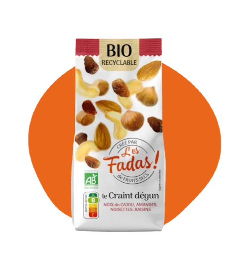 Mix Craint Dégun Bio - noix de cajou, amandes, noisettes et raisins
